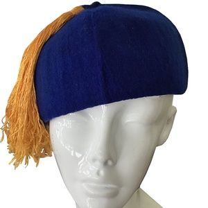 Custom Made Vintage Authentic Moroccan Felt Fez with silk Tassel size M